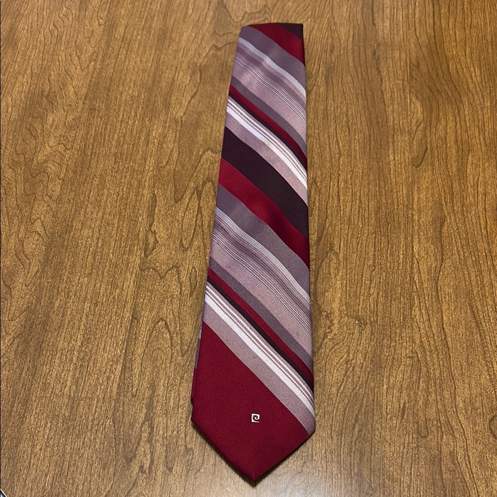 Pierre Cardin Red and Purple Tie